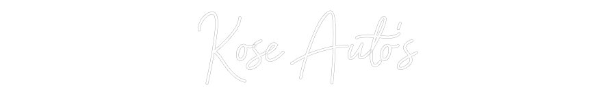 NEONSIGN: Kose Auto’s