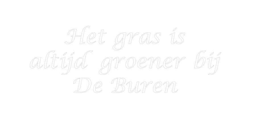 NEONSIGN: Het gras is
...