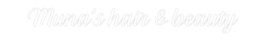 NEONSIGN: Muna’s hair &...