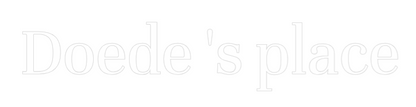 NEONSIGN: Doede 's place